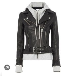 NWT IRO Harper Leather Jacket in Size 40 (France)